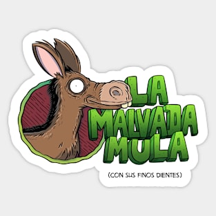 La malvada mula Sticker